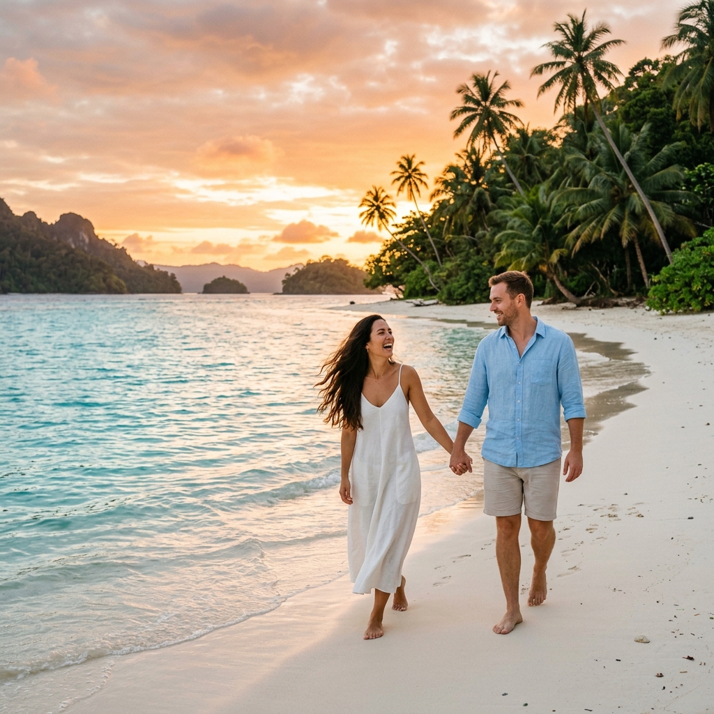 Beach honeymoon